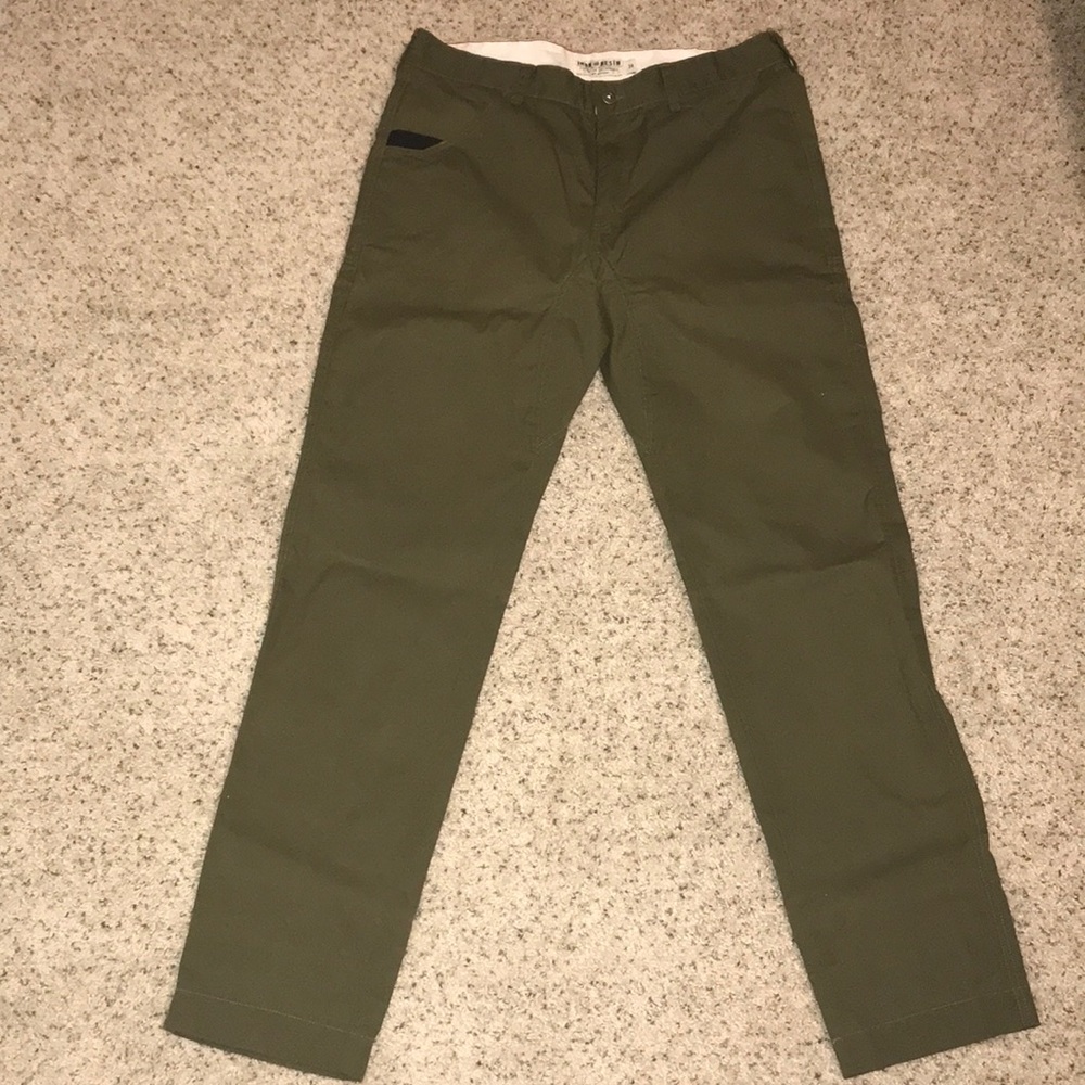 Iron & Resin olive utility pants. Men’s 34 waist.